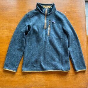 Boy’s Large (12) Gray Sweater with Tan Accents